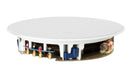 KEF Ultra Thin Bezel 8'' Round In-Ceiling Subwoofer. Ultra thin 59mm mounting depth. Can be used as a mono or stereo subwoofer. Paintable Grille. Cut out 240mm. Sold as each. - Office Connect 2018