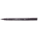 Uni Pin Fineline Permanent Brush Tip Dark Grey - Office Connect 2018