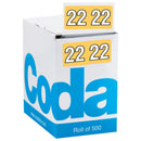 Codafile Label 25mm Year 2022 Roll 500 - Office Connect 2018