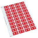 Codafile Label Numeric 0 25mm Pack 5 Sheets - Office Connect 2018