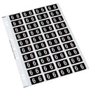 Codafile Label Numeric 6 25mm Pack 5 Sheets - Office Connect 2018