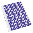 Codafile Label Numeric 9 25mm Pack 5 Sheets - Office Connect 2018