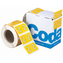 Codafile Label Numeric 2 25mm Roll 500 - Office Connect 2018
