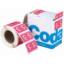 Codafile Label Numeric 5 25mm Roll 500 - Office Connect 2018