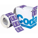 Codafile Label Numeric 9 25mm Roll 500 - Office Connect 2018