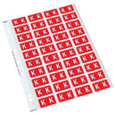 Codafile Label Alpha K 25mm Pack 5 Sheets - Office Connect 2018