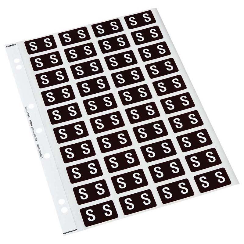 Codafile Label Alpha S 25mm Pack 5 Sheets - Office Connect 2018