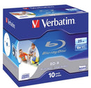 Verbatim BD-R 25GB 6X White Wide Printable 10 Pack in Jewel Cases - Office Connect 2018