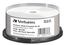 Verbatim BD-R 25GB 6X White Wide Printable 25 Pack on Spindle - Office Connect 2018