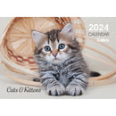 Collins Rosebank Wall Calendar A4 Cats & Kittens Even Year - Office Connect 2018