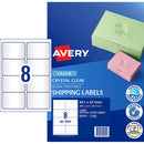 Avery Label L7565-25 Clear 8up 25 Sheets 99x67mm - Office Connect 2018