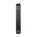 JACKSON 4-Way Raptor Powerboard with Surge & Overload Protection. Push Button LED On/Off Indicator Switch. Rapid Charge 30W USB Type-C PD & 30W USB Type-A. Surge Diagnostic LED. - Office Connect 2018
