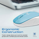 PROMATE Ergonomic Wireless Mouse 800/1200/1600 Dpi. 10m Working Range. Included Nano Receiver. Easy Plug and Play Installation. Compatible with Windows and Mac. Blue - Office Connect 2018