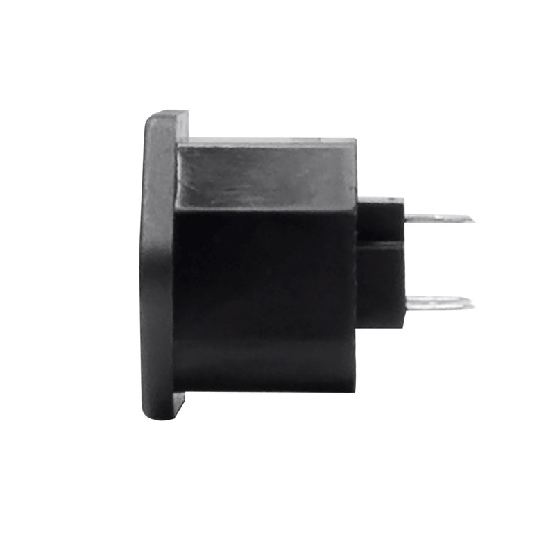 DYNAMIX IEC Female C13 Panel Mount Screw on Inlet Connector. Rated to 15A 250V AC. Black Colour