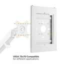 BRATECK Anti-Theft Tablet Wall Mount Enclosure. For 9.7/10.2 iPad, 10.5 iPad Air/ iPad Pro, 10.1 Samsung Galaxy Tab A 2019. Heavy-Duty Steel Construction. - Office Connect 2018