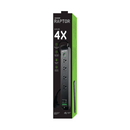 JACKSON 4-Way Raptor Powerboard with Surge & Overload Protection. Push Button LED On/Off Indicator Switch. Rapid Charge 30W USB Type-C PD & 30W USB Type-A. Surge Diagnostic LED. - Office Connect 2018