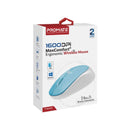 PROMATE Ergonomic Wireless Mouse 800/1200/1600 Dpi. 10m Working Range. Included Nano Receiver. Easy Plug and Play Installation. Compatible with Windows and Mac. Blue - Office Connect 2018