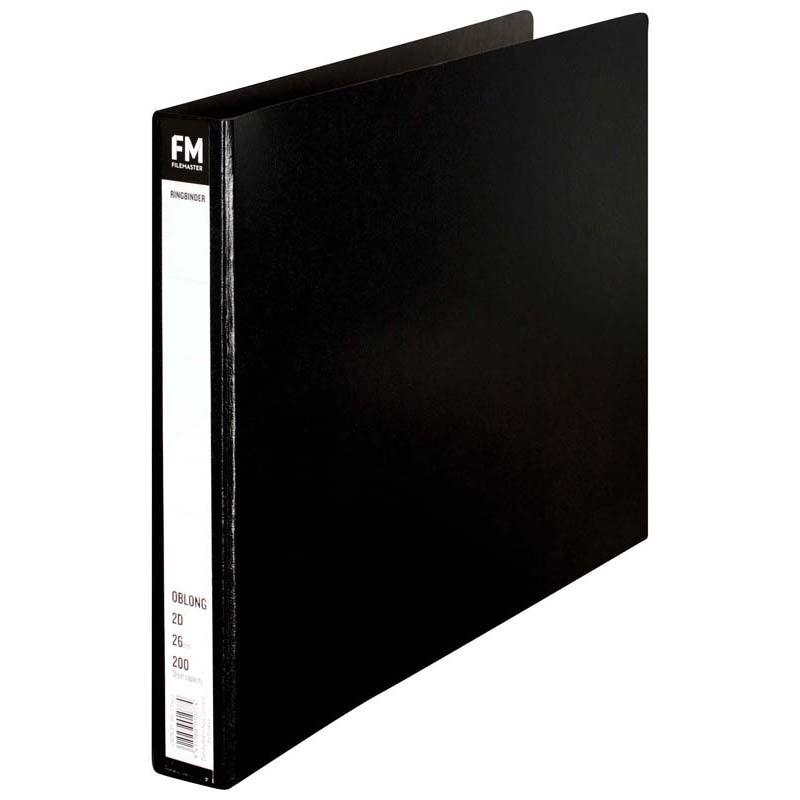 FM Ringbinder A3 2/26 Oblong Black Trunkboard - Office Connect 2018