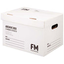 FM Box Archive White Standard Strength 387x284x250mm Inside Measure - Office Connect 2018