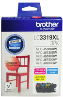 Brother LC3319XL3PK 3 pack CMY High Yield Ink Cartridges - Office Connect 2018