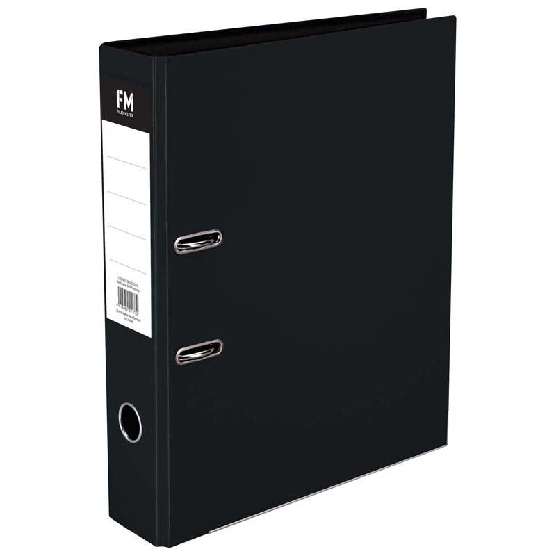 FM Binder Vivid Cat Black Foolscap Lever Arch - Office Connect 2018