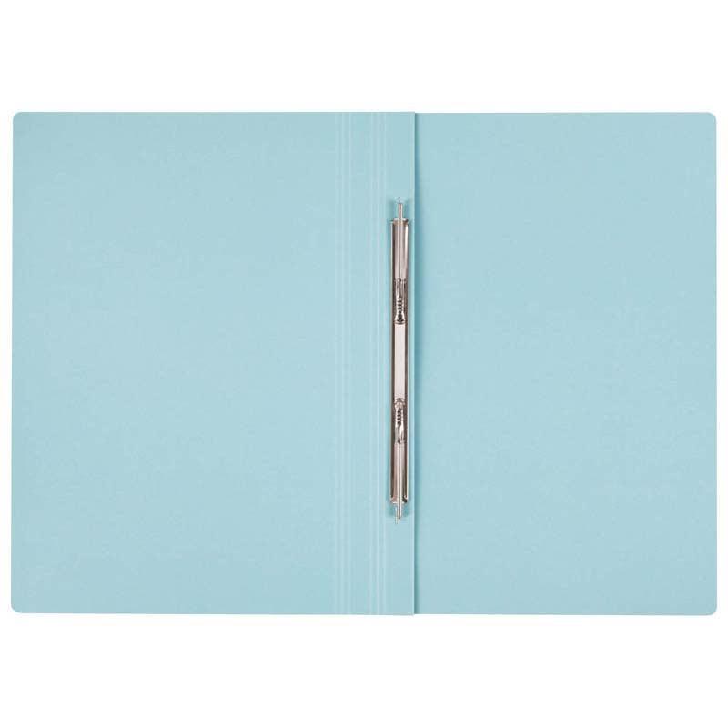 FM File Spring Foolscap Blue Narrow Coloured Manilla Card - Office Connect 2018