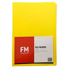 FM File Folder Yellow 50 Pack Foolscap