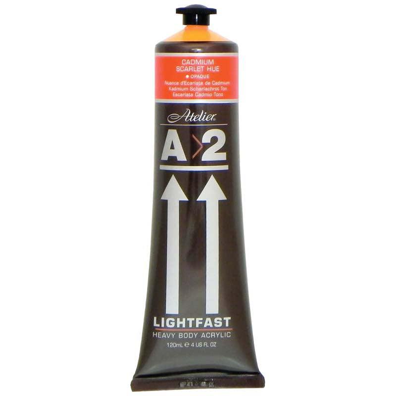 A2 Lightfast Heavybody Acrylic 120ml Cadmium Scarlet - Office Connect 2018