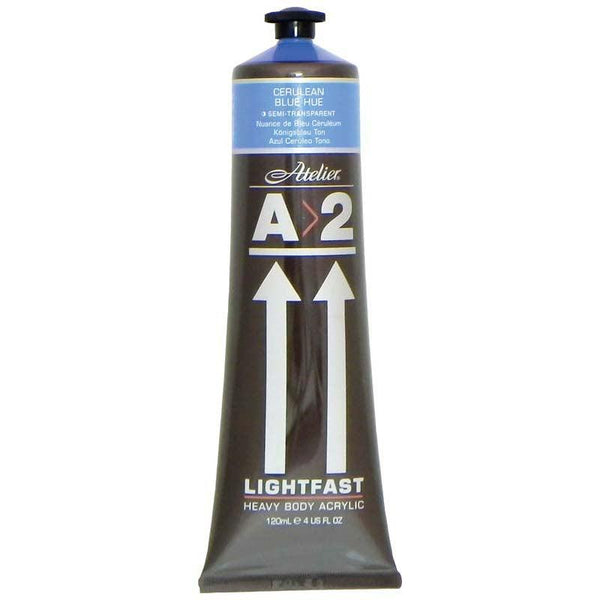 A2 Lightfast Heavybody Acrylic 120ml Cerulean Blue - Office Connect 2018