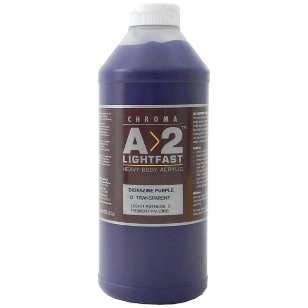 A2 Lightfast Heavybody Acrylic 1 Litre Dioxazine Purple - Office Connect 2018
