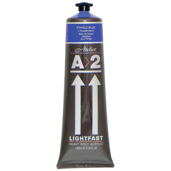 A2 Lightfast Heavybody Acrylic 120ml Pthalo Blue - Office Connect 2018