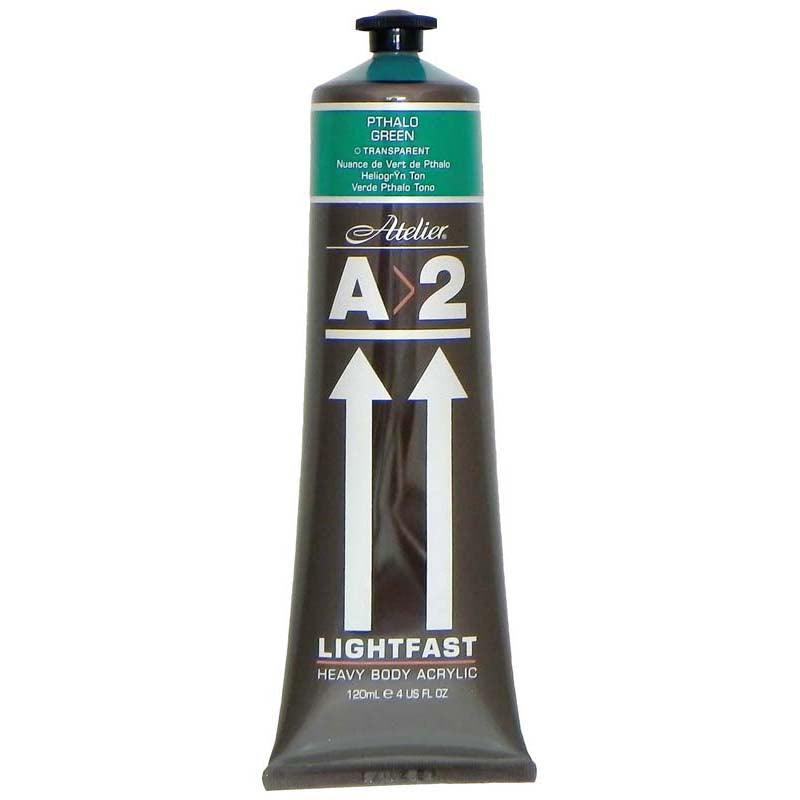 A2 Lightfast Heavybody Acrylic 120ml Pthalo Green - Office Connect 2018