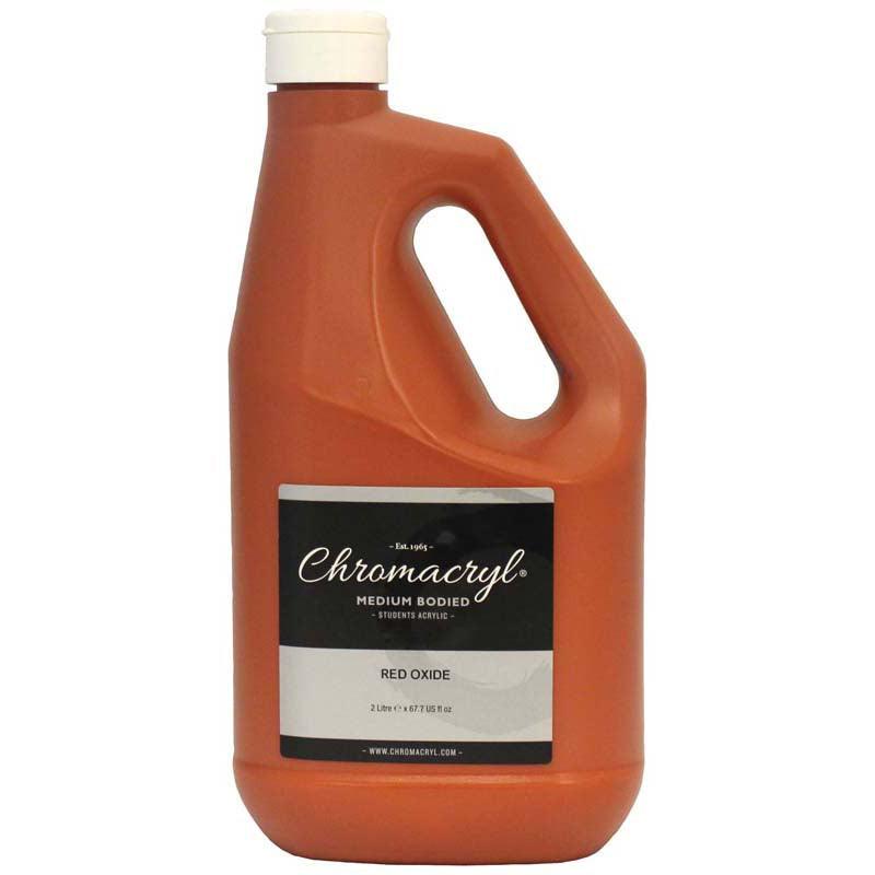 Chromacryl Acrylic Paint Student 2 Litre Red Oxide - Office Connect 2018