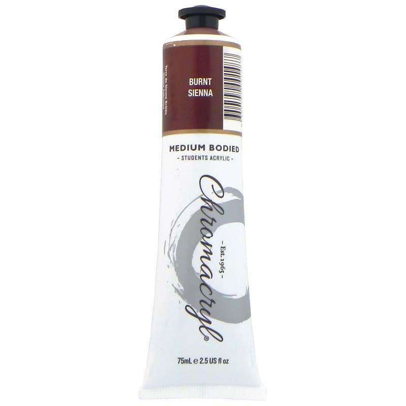 Chromacryl Paint Burnt Sienna 75ml - Office Connect 2018