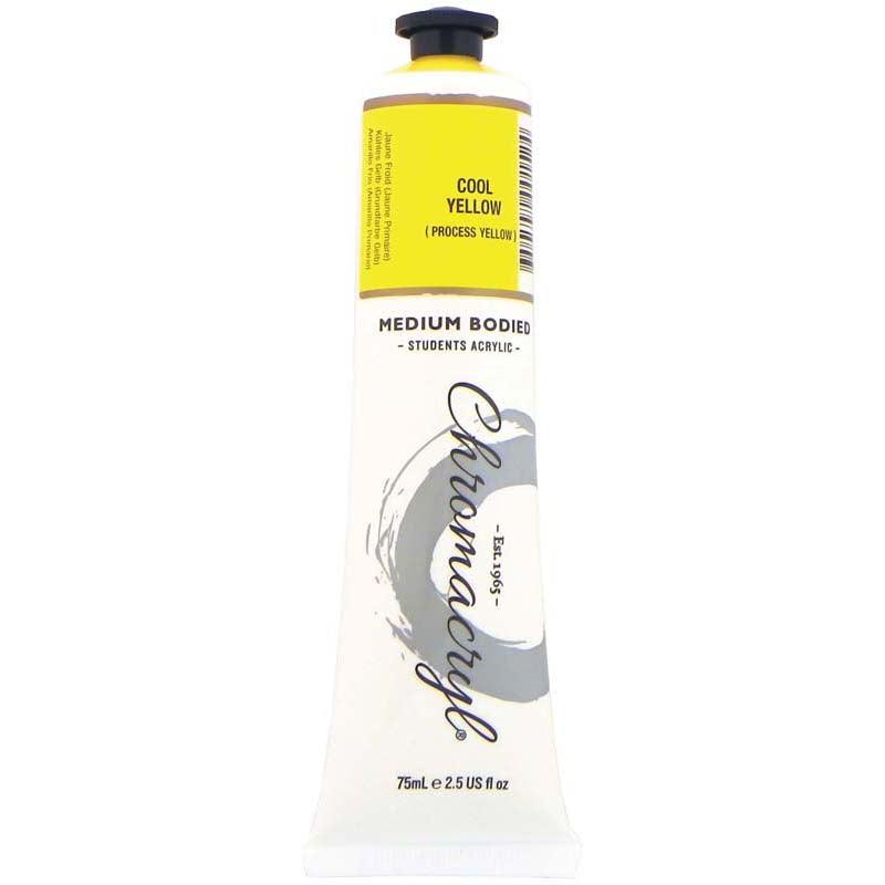 Chromacryl Paint Cool Yellow 75ml - Office Connect 2018