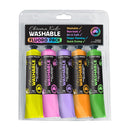 Chroma Kidz Washable Acrylic Fluoro Paint 5 X 75ml Set - Office Connect 2018