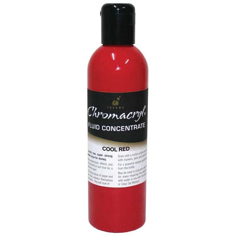 Chromacryl Fluid Concentrate Cool Red 250ml - Office Connect 2018