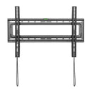 BRATECK 37"-70" Fixed Wall Mount TV Bracket. Max Load: 50Kgs. VESA Support up to 600x400. Built-in Bubble Level. Curved Display Compatible. Colour: Black. - Office Connect 2018