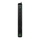 JACKSON 6-Way Raptor Powerboard with Surge & Overload Protection. Push Button LED On/Off Indicator Switch. Rapid Charge 30W USB Type-C PD & 30W USB Type-A. Surge Diagnostic LED. - Office Connect 2018