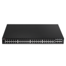 EDIMAX Industrial Surveillance VLAN 54-Port Gigabit PoE+ Web Smart Switch. 48 Gigabit Ethernet Ports, and 6 10GbE SFP+ Ports. PoE up to 200m at 10Mps. Supports up to 30W per Port.