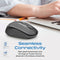 PROMATE Ergonomic Wireless Mouse 800/1200/1600 Dpi. 10m Working Range. Included Nano Receiver. Easy Plug and Play Installation. Compatible with Windows and Mac. Black - Office Connect 2018