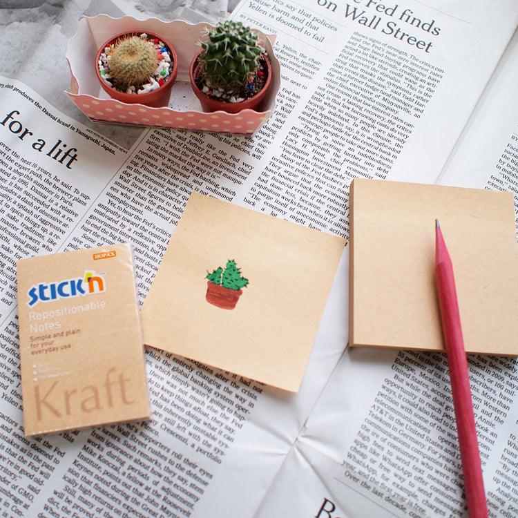 Stick'n Note 76x50mm 100 Sheet Kraft - Office Connect 2018