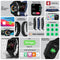 PROMATE IP68 Smart Watch with Handsfee & Large 1.8" DIsplay. Bluetooth Calling. Up to 20 Days Battery Life. Heart Rate/Step/Sleep Tracker. Find Phone. Alarm. 37x Multi-Sport Modes. Black - Office Connect 2018