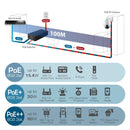 EDIMAX IEEE 802.3at 2.5 Gigabit PoE+ Injector 30W. Provides Power & Data up to 100m. Easy Pulg & Play Desktop or Wall-mount Installation. Built-in PoE Short Circuit. - Office Connect 2018