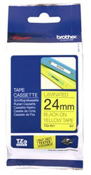 Brother TZe-651 24mm x 8m Black on Yellow Tape - Office Connect 2018