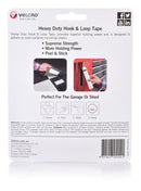 VELCRO Brand 50mm x 100mm Heavy Duty 2 Pack Hook & Loop Tape. Designed for Superior Holding Power up to 3kgs. Mess-free Alternative to Nails Screws & Epoxy. Black Colour - Office Connect 2018