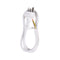 DYNAMIX 1M 3-Pin Plug to Bare End, 3 Core 1mm Cable, White Colour, SAA Approved - Office Connect 2018