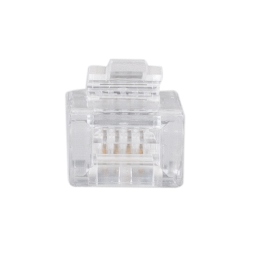 DYNAMIX RJ11 Plug 20pc Bag, 6P4C Modular Plug. 3 micron. - Office Connect 2018