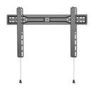 BRATECK 37''-70'' Ultra-Slim wall bracket. Max load: 35kg. VESA support up to: 600x400. Profile: 18mm. Curved display compatible. Colour: Black. - Office Connect 2018