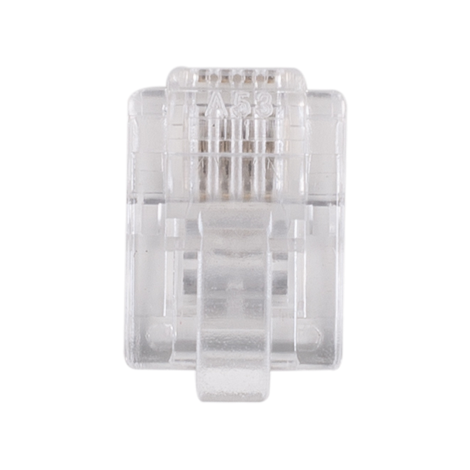 DYNAMIX RJ11 Plug 20pc Bag, 6P4C Modular Plug. 3 micron. - Office Connect 2018